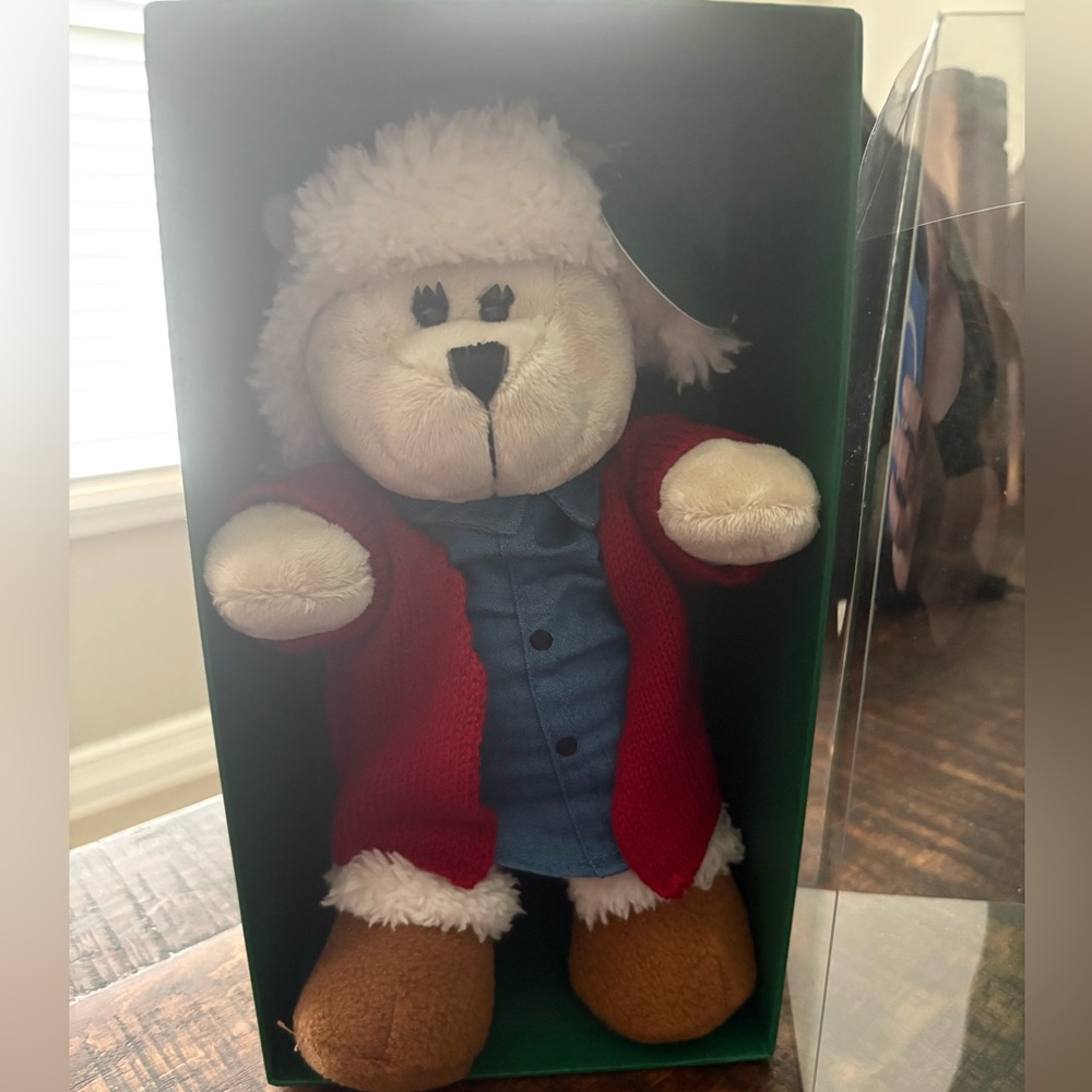 Starbucks Cozy Red and White Plush Bear